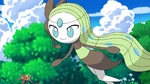 Ash befriended this Meloetta, who he gained the trust of after saving it. Later, it stays with Ridley.