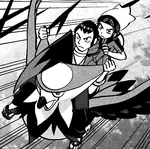 Norman and Ruby flew on Staraptor to catch up with Rayquaza.