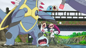 Sobble cries in order to break free from Team Rocket