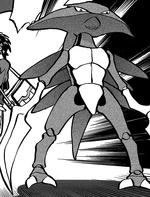 Kabutott is Blake's Fourth known Pokémon. He was first used to confront Colress at the Pokémon World Tournament.