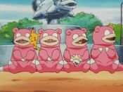 The heroes, disguised as Slowpoke