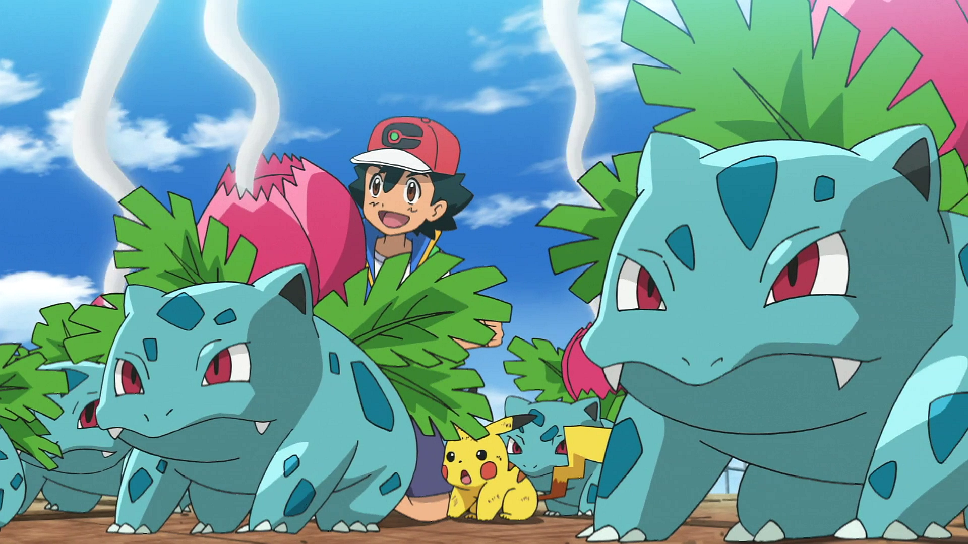 ◓ Anime Pokémon Journeys (Pokémon Jornadas) • Episódio 03: Ivysaur, não é  misterioso?