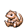 Sandshrew's Pokémon Red Version and Pokémon Blue Version sprite