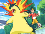 Jimmy's Starter Pokémon. He has used it in many battles and has become very powerful since its time as a Cyndaquil.