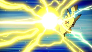 Ash's Pikachu using Gigavolt Havoc.