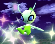 Celebi on the Battlefield stage.