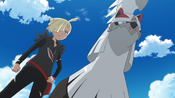 Gladion and Silvally appear to protect Mimo