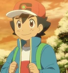 Ash in his Snow Wear