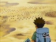 Brock sees the footprints