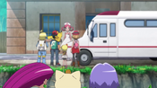 Team Rocket planning to steal Pokémon from the center