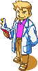 Professor Oak's menu sprite in Pokémon Puzzle Challenge
