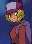 Domino wearing her disguise as a worker for the Pokémon Institute.