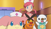 Nurse Joy in The Battle According to Lenora!