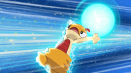 Focus Blast being used by Ash's Scraggy.