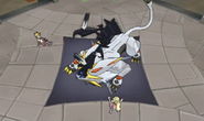 Being absorbed by Necrozma as Solgaleo.