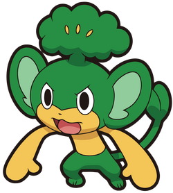 Pansage o macaco verde, Wiki