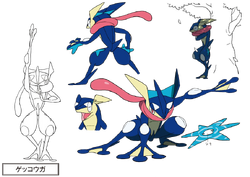 shiny greninja fan art