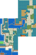 Unova Route 1 in the Winter in Black and White.