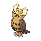 Noctowl's Diamond and Pearl sprite