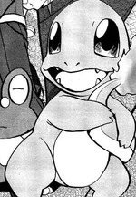 Charmander was first seen alongside the other two Kanto starters. Professor Sycamore later gave Charmander to X when X asked to give him Charmander.