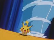 Pikachu gets chased by a Twister