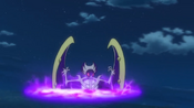 Lunala warps away