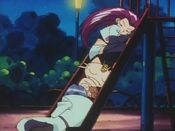 Jessie remembers Team Rocket sleeps in parks and on bus stops