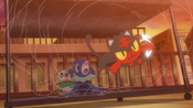 Litten slashes the net, freeing Rowlet and Popplio