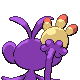 Ambipom's Generation IV back sprite ♀