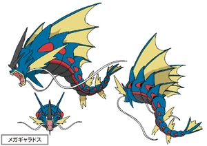 Concept artwork of Mega Gyarados.