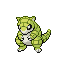 Sandshrew's Pokémon FireRed Version and Pokémon LeafGreen Version Shiny sprite