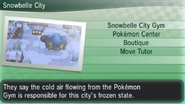 The Map info for Snowbelle City.