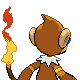 Monferno's Generation IV back sprite