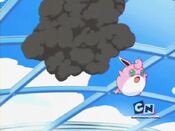 Wigglytuff loses balance