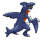 Garchomp's Shiny back sprite