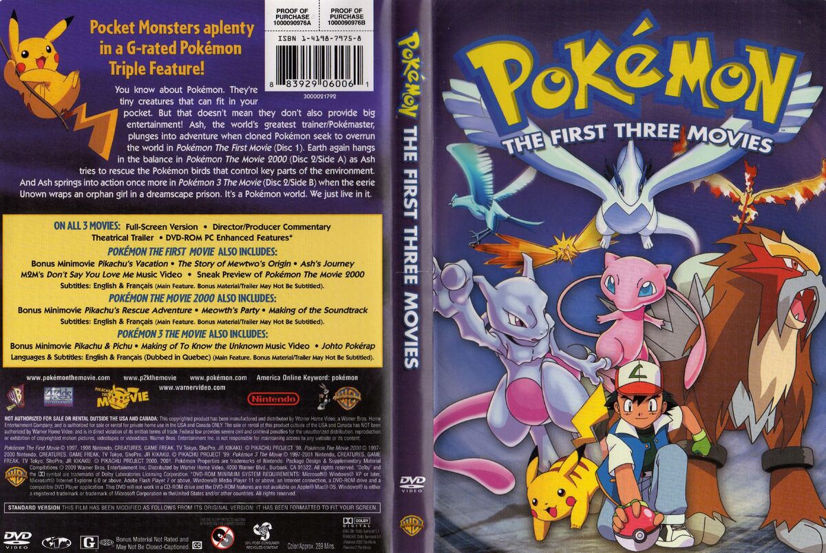 Pokemon The First Movie Dvd Cover