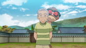 A old man named Jaye with a Hoothoot appears