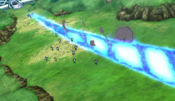 Mega Charizard uses Flamethrower to banish Ash-Greninja's illusions
