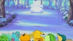 PK009 16.png (375 KB) The Pokémon find the snow Snorlax in its place