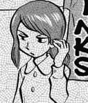 Member disguised as Soda Pop saleswoman