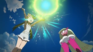 Mallow's Tsareena using Bloom Doom.