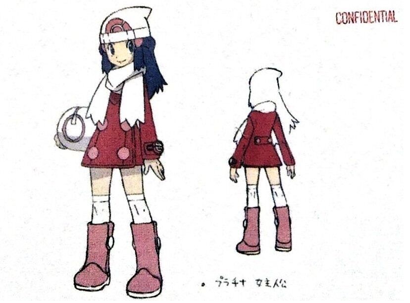 Pokemon Platinum Cartoon- Female Trainer (Dawn) by