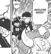 Leech Seed being used by Eusine's Jumpluff.