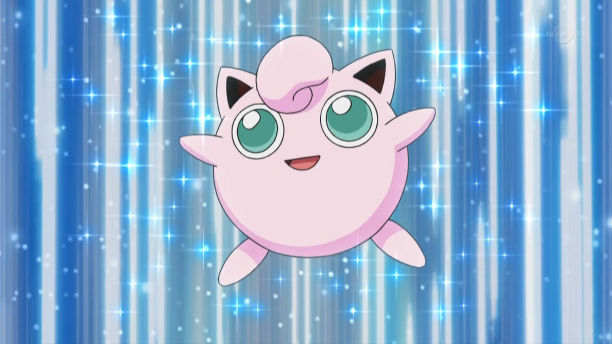 Actually, all the Jigglypuff in the anime is shiny. | Jigglypuff, Anime,  Pokemon eevee