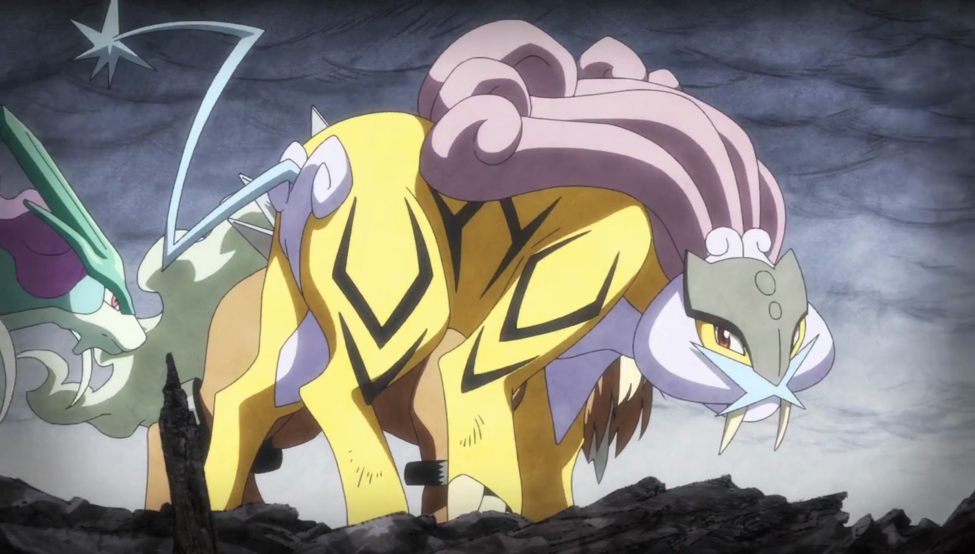 Pokemon - Raikou(with cuts and as a whole)