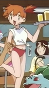 Misty wearing a t-shirt