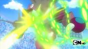 Torterra hits Drapion via Leaf Storm