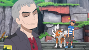 Ash gets disappointed that Nanu praises Lycanroc instead of him