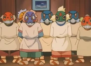 Council members wearing masks