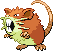 Raticate's Pokémon Black Version and Pokémon White Version Shiny sprite ♀